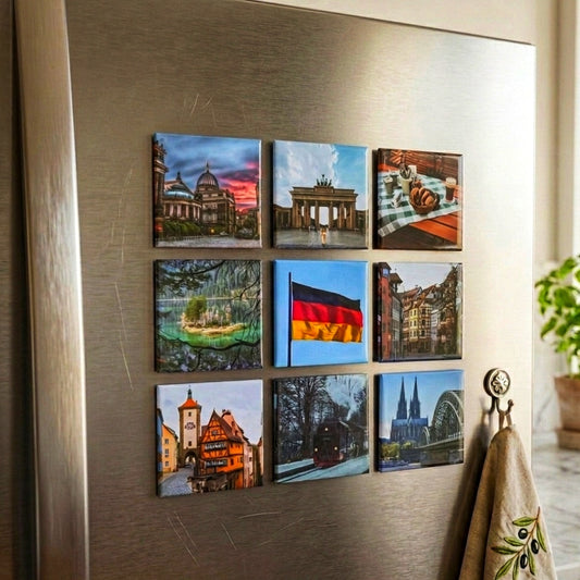 Set of 9 personalized magnets
